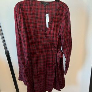 Sanctuary Red and Black Plaid Dress